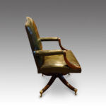 Leather revolving desk chair - Image 9