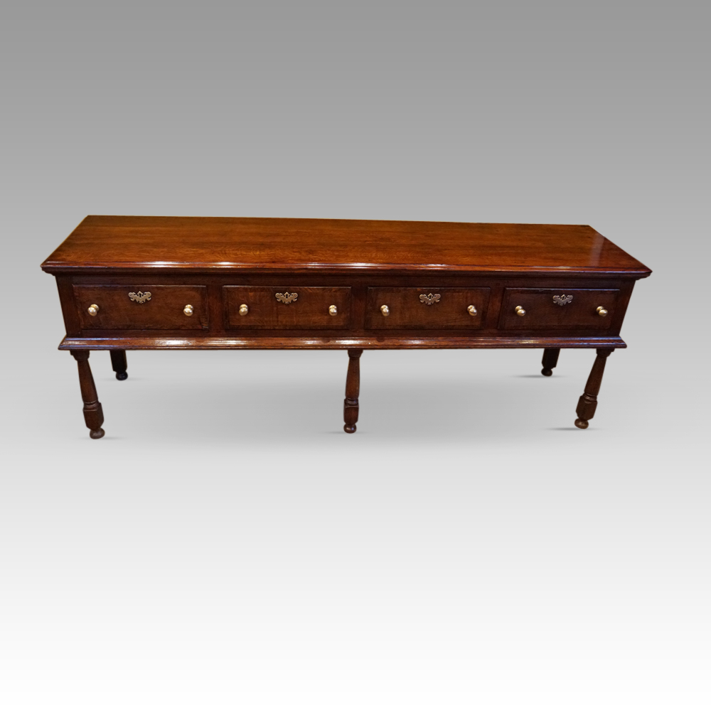 Long-Antique-oak-dresser-base.jpg Long Antique oak dresser base - Image 1