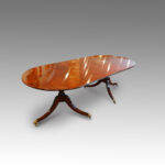 Georgian style mahogany twin pillar dining table NOW SOLD - Image 2