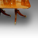 Mahogany Georgian style 3 pillar dining table - Image 6