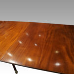 George V mahogany 3 pillar dining table - Image 11