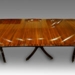 Regency style mahogany 3 pillar dining table Now Sold - Image 3