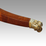 George V mahogany 3 pillar dining table - Image 7