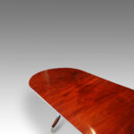 Mahogany pedestal dining table - Image 4