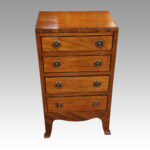 Edwardian mahogany bedside chest