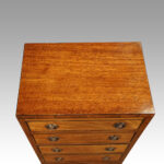 Edwardian mahogany bedside chest - Image 2