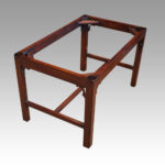 Mahogany butlers' tray on stand - Image 4