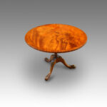 Mahogany circular coffee table