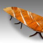 Edwardian 12 seat triple pillar dining table Now Sold - Image 2