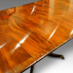 Edwardian 12 seat triple pillar dining table Now Sold - Image 8