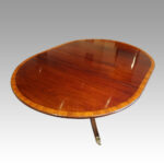 Mahogany cross-banded dining table - Image 8