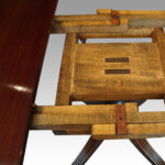 Mahogany cross-banded dining table - Image 5