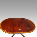 Mahogany cross-banded dining table - Image 4