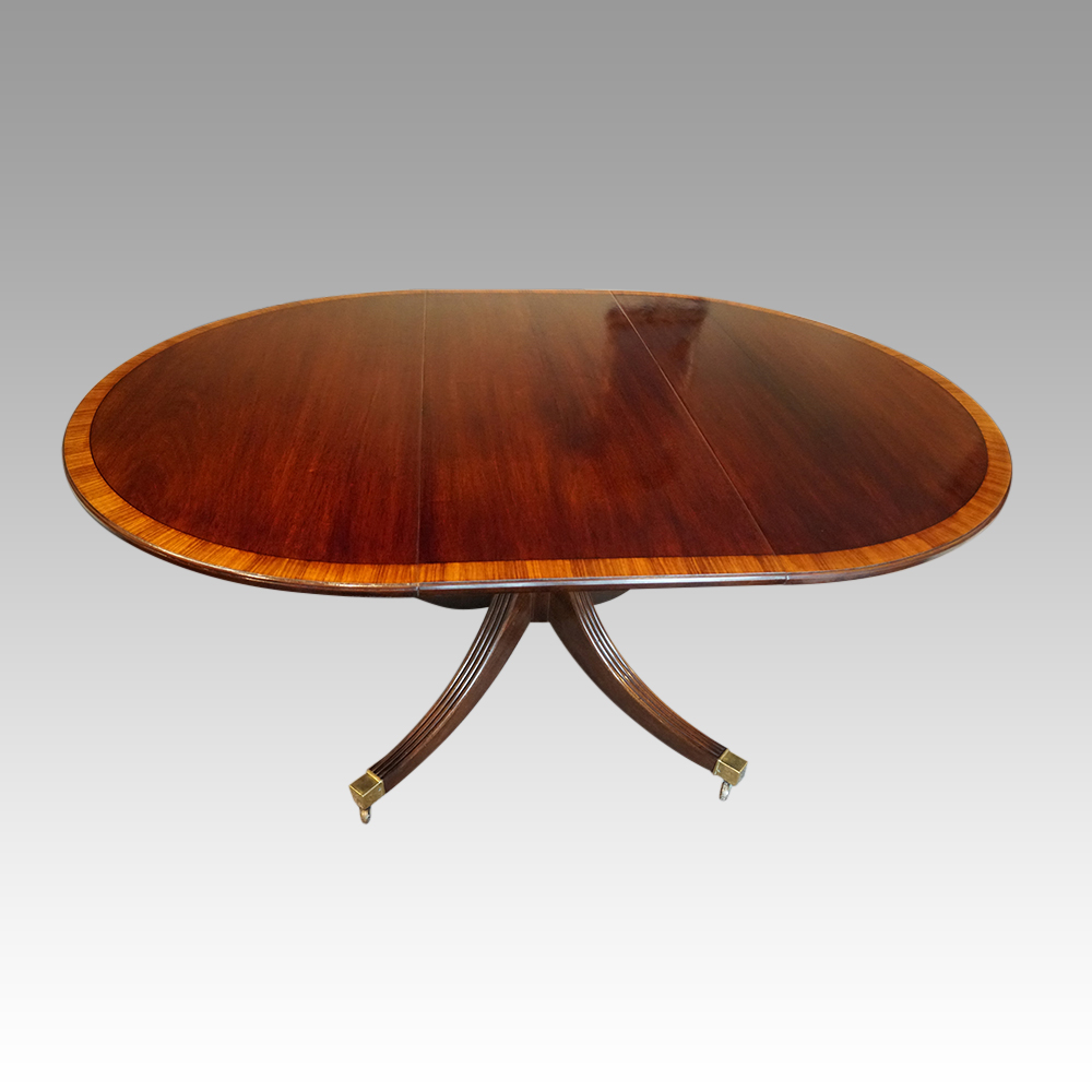 Mahogany-extending-cross-banded-dining-table.jpg Mahogany cross-banded dining table - Image 1