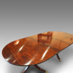 Mahogany twin pillar dining table Now Sold - Image 2
