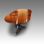 Mahogany twin pillar dining table Now Sold - Image 4