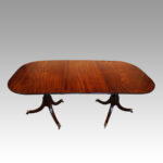 Regency style mahogany dining table