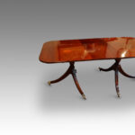 Regency style twin pillar dining table - Image 2