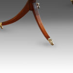 Regency style twin pillar dining table - Image 3