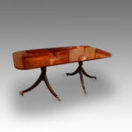 Regency style twin pillar dining table - Image 7