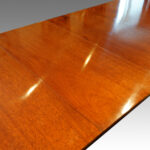 Mahogany twin pillar dining table - Image 2