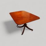 Mahogany twin pillar dining table - Image 2