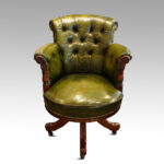 Maples Edwardian revolving desk chair. NOW SOLD