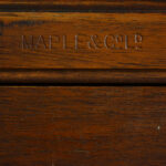 Maple & co mahogany extending dining table - Image 7