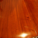 Maple & co mahogany extending dining table - Image 5