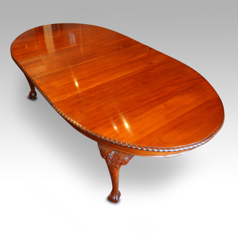 Maple-co-mahogany-extending-dining-table.jpg Maple & co mahogany extending dining table - Image 1