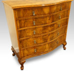 Maple & co walnut serpentine chest of drawers - Image 2