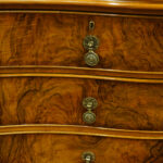 Maple & co walnut serpentine chest of drawers - Image 4