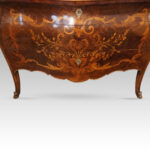 Marquetry bombe commode - Image 2