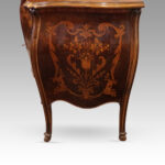 Marquetry bombe commode - Image 6