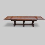 Massive oak refectory draw leaf table