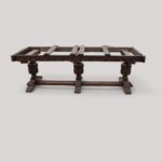 Massive oak refectory draw leaf table - Image 6