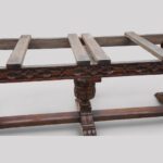 Massive oak refectory draw leaf table - Image 8