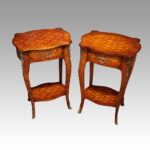 Matched pair of Antique French side tables