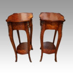 Matched pair of Antique French side tables - Image 6