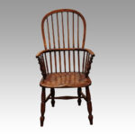 Set of 4 Antique stick back armchairs - Image 2