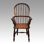 Set of 4 Antique stick back armchairs - Image 3