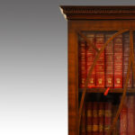 George VI mahogany narrow bookcase - Image 2