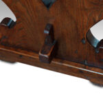 Oak refectory dining table - Image 5