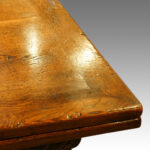 Harrods 1920's Oak refectory draw-leaf dining table - Image 6