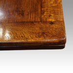 Oak refectory draw leaf dining table - Image 12