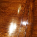 Oak refectory draw leaf dining table - Image 11