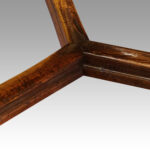 Oak refectory draw leaf dining table - Image 9