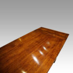 Oak refectory draw leaf dining table - Image 2