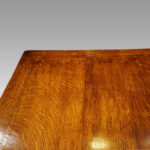Oak refectory draw leaf dining table - Image 4