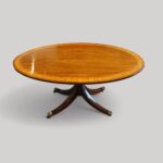 Antique Oval Sheraton style mahogany  dining table